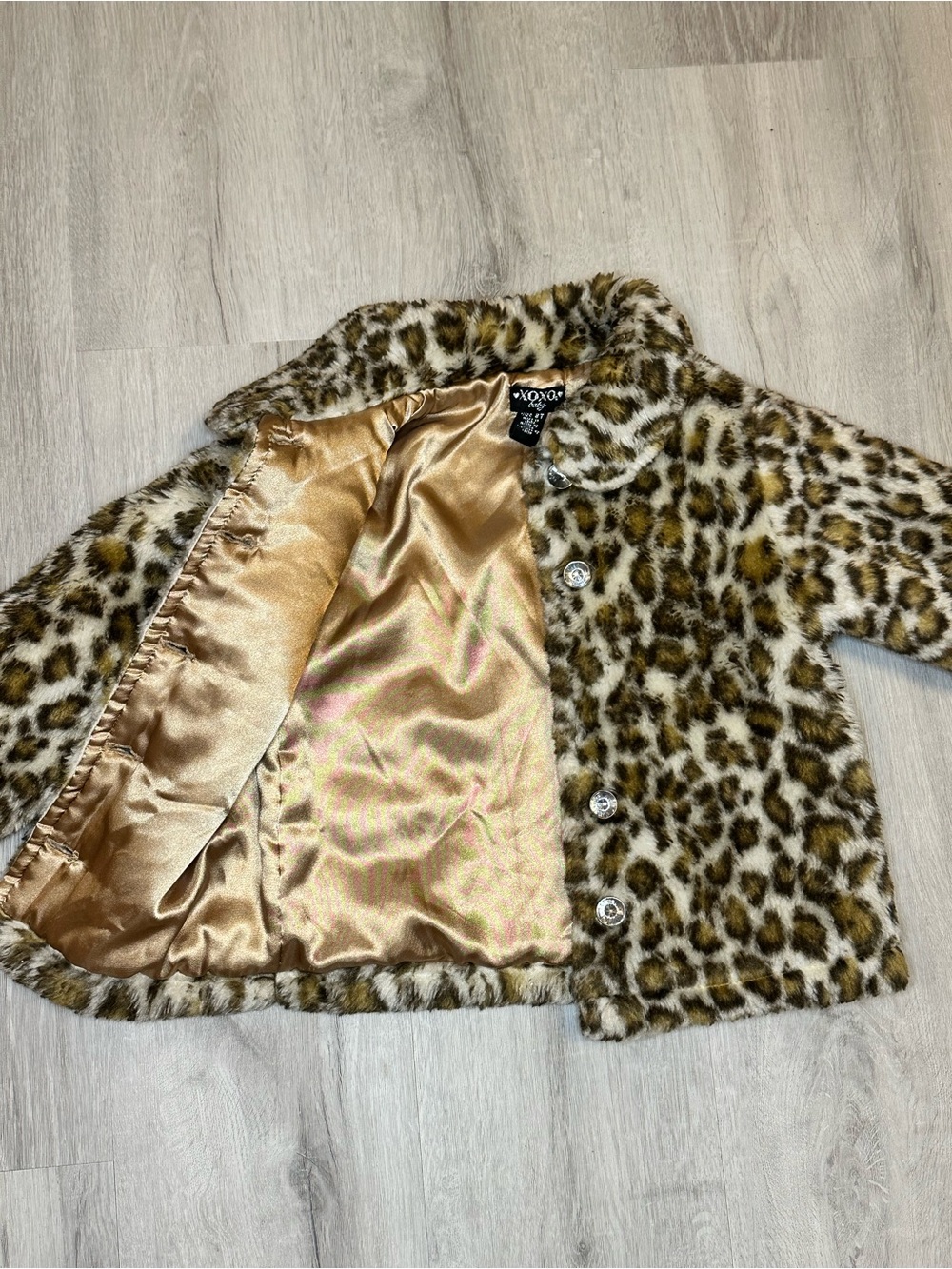 Kids - 3 for $10 - XOXO Girls' Leopard Faux Fur Jacket